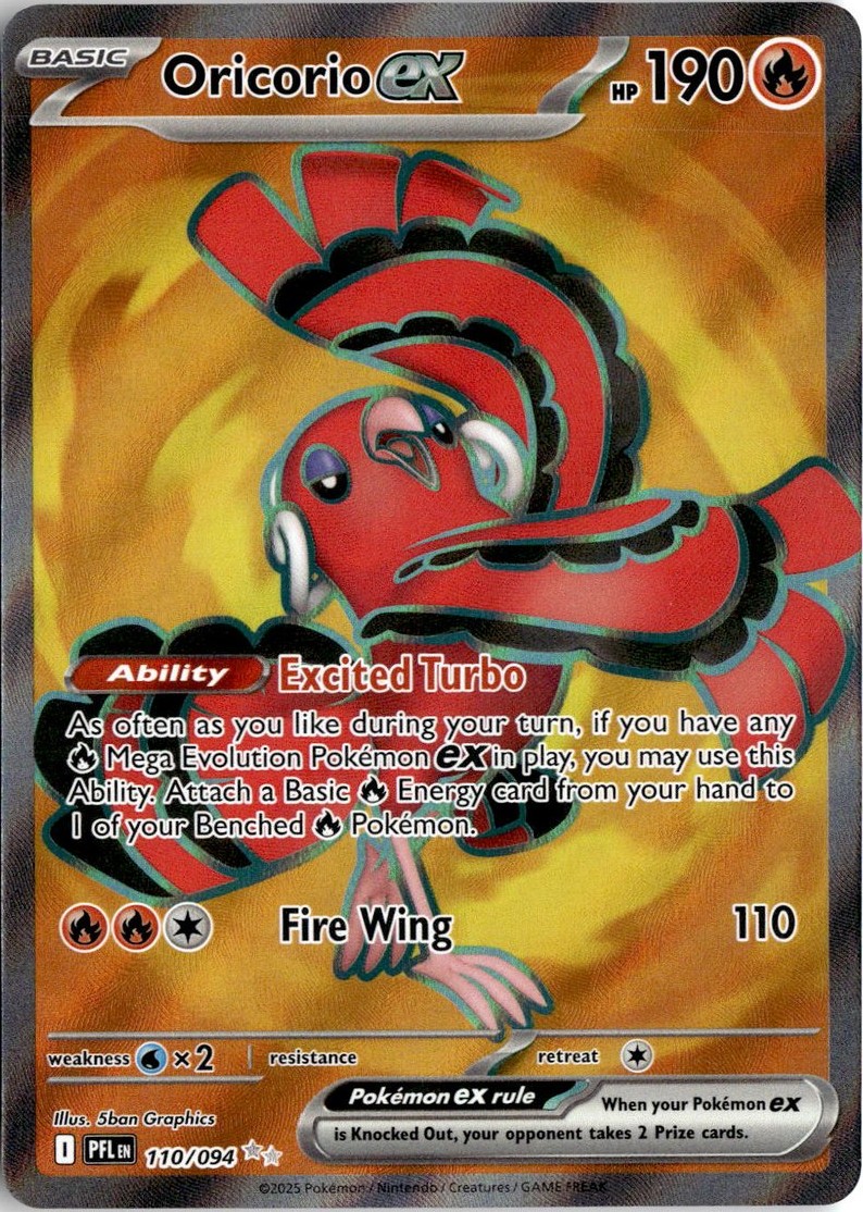 2025 Pokemon Mega Evolution Oricorio Ex graded slab
