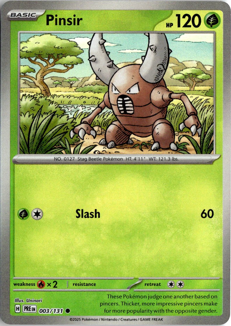 2025 Pokemon Scarlet And Violet Pinsir graded slab