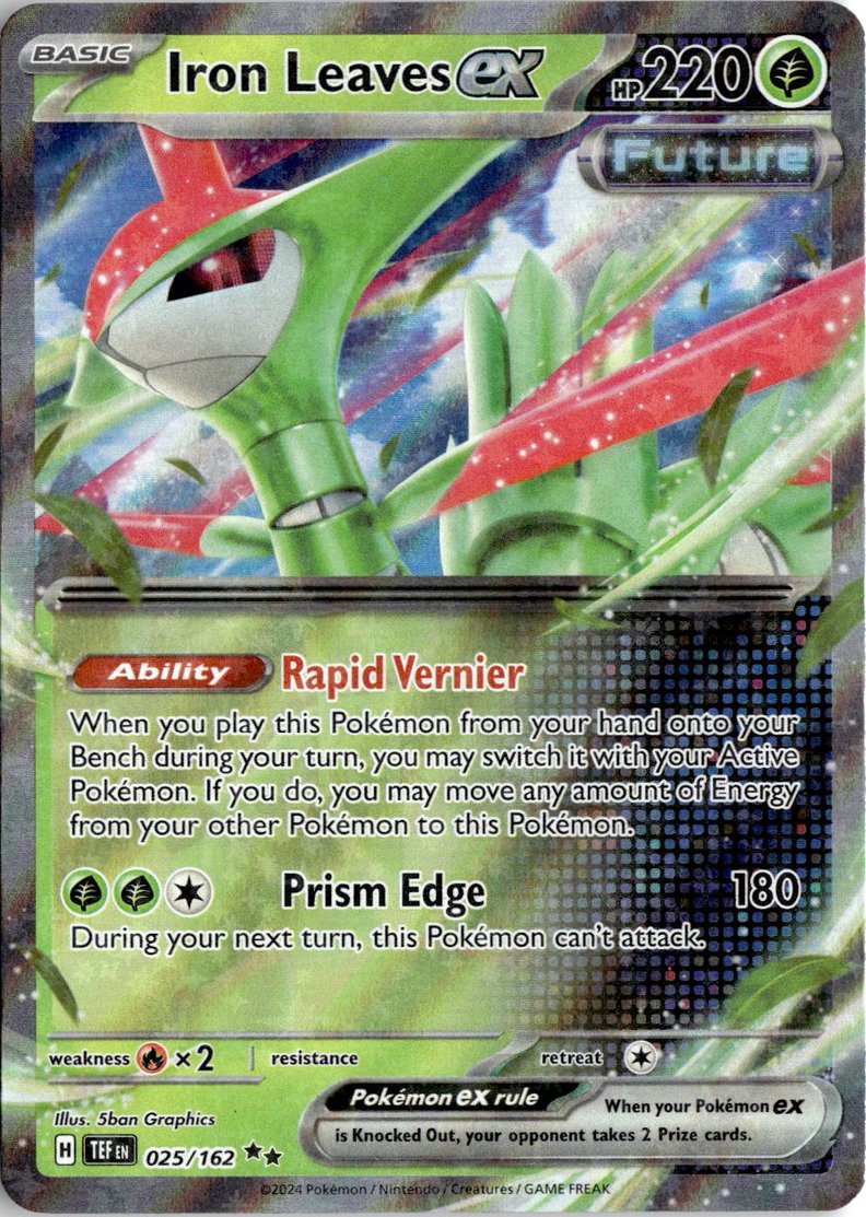 2024 Pokemon Scarlet And Violet Iron Leaves EX graded slab