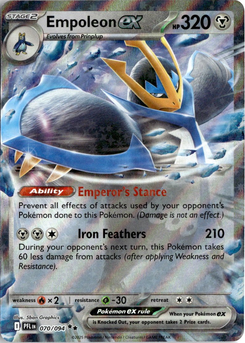 2025 Pokemon Mega Evolution Empoleon EX graded slab