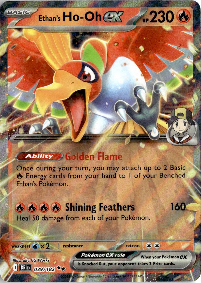 Ethan's Ho-Oh EX graded slab