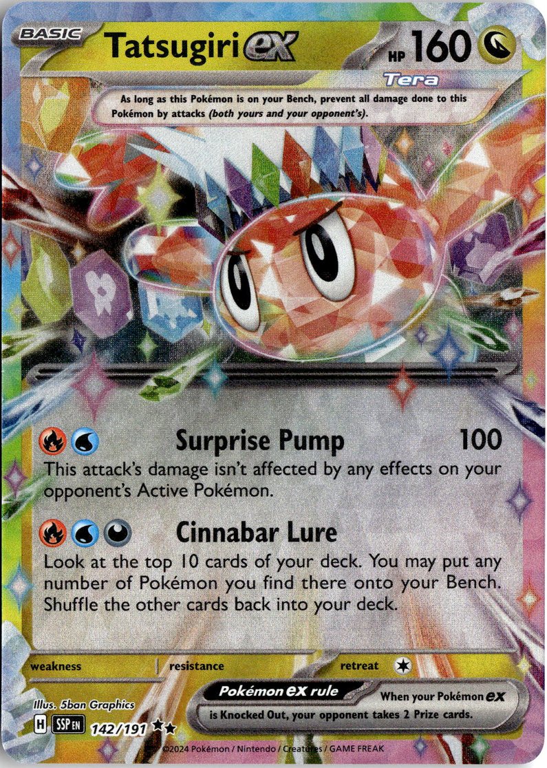 2024 Pokemon Scarlet And Violet Tatsugiri EX graded slab