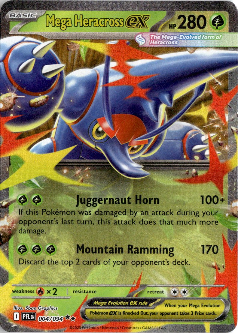 2025 Pokemon Mega Evolution Mega Heracross EX graded slab