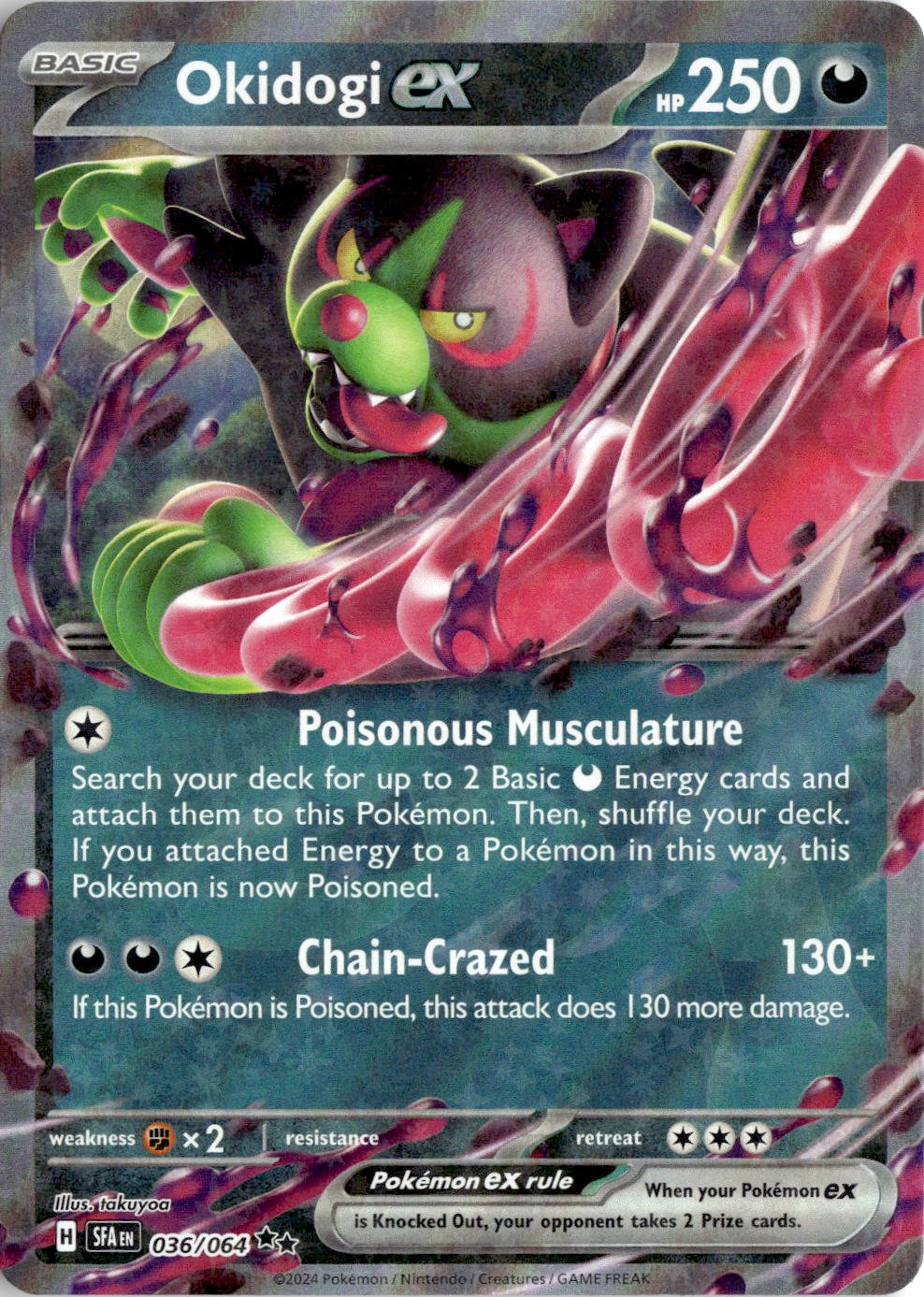 2024 Pokemon Okidogi Ex graded slab