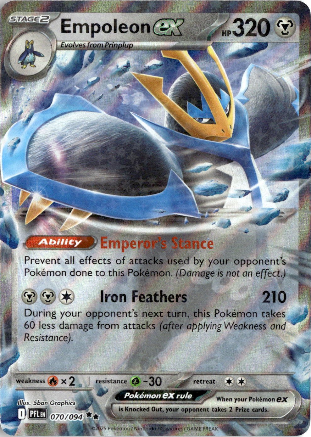Empoleon EX graded slab