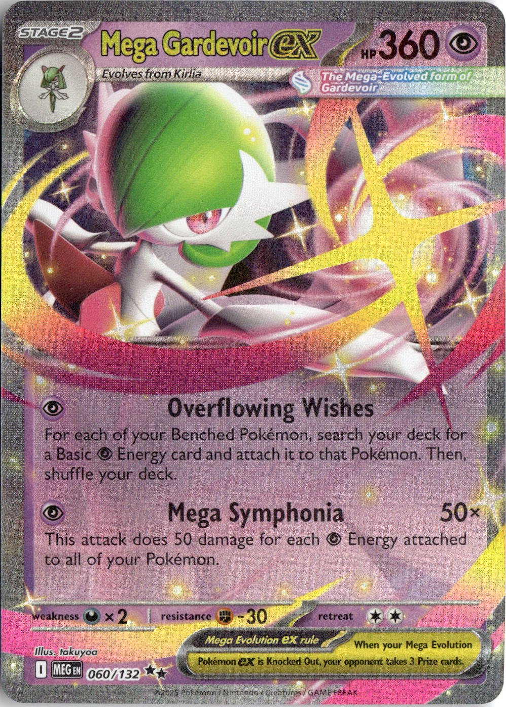 2025 Pokemon Mega Gardevoir EX graded slab