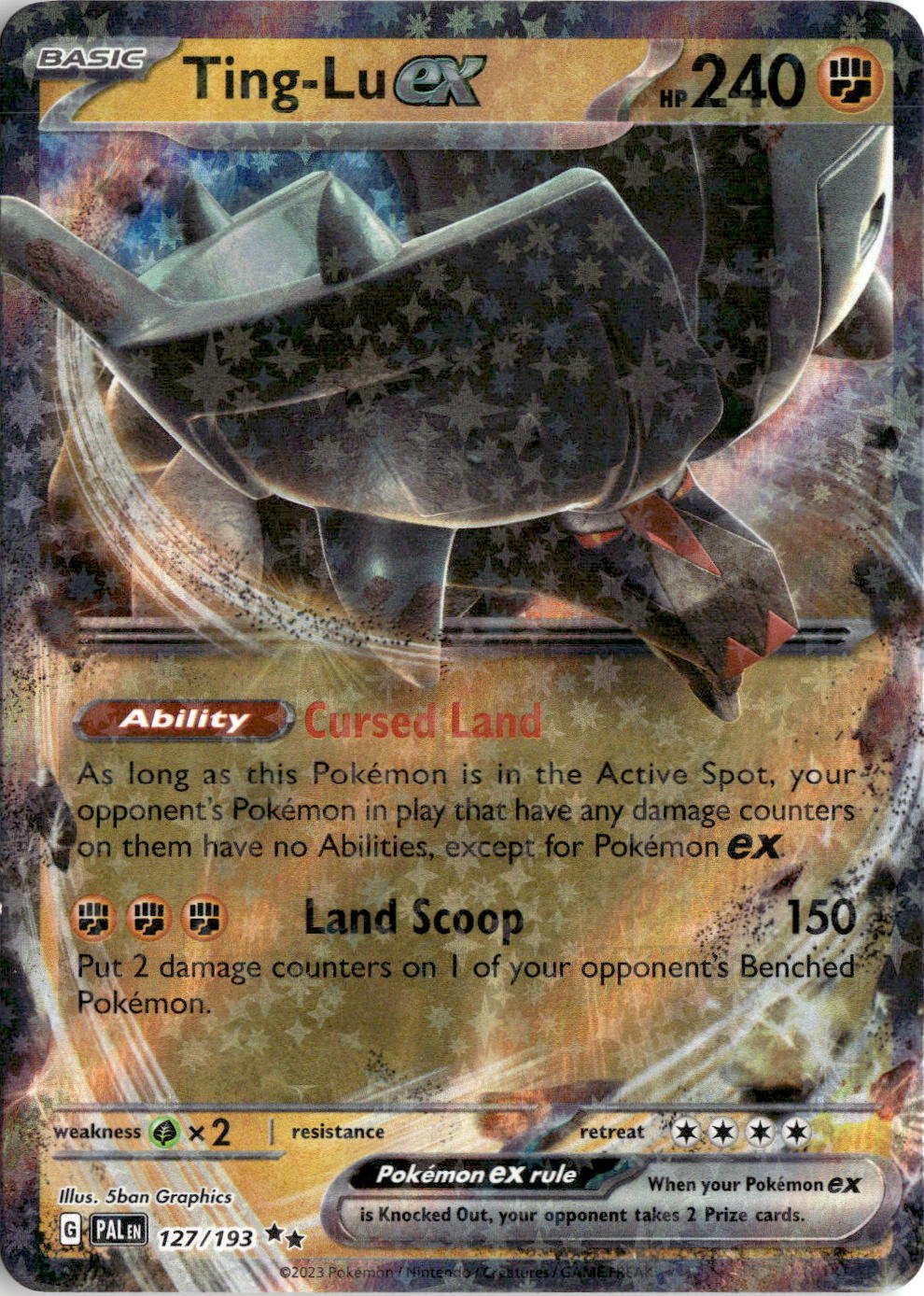 2023 Pokemon Ting-Lu EX graded slab