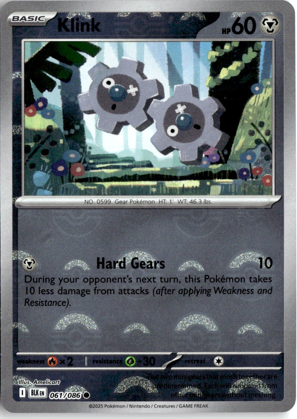 2025 Pokemon Sv Klink graded slab