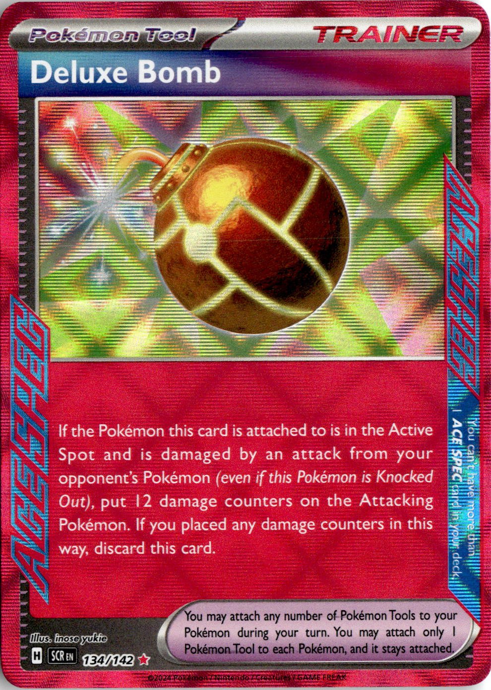 2024 Pokemon Sv Deluxe Bomb graded slab