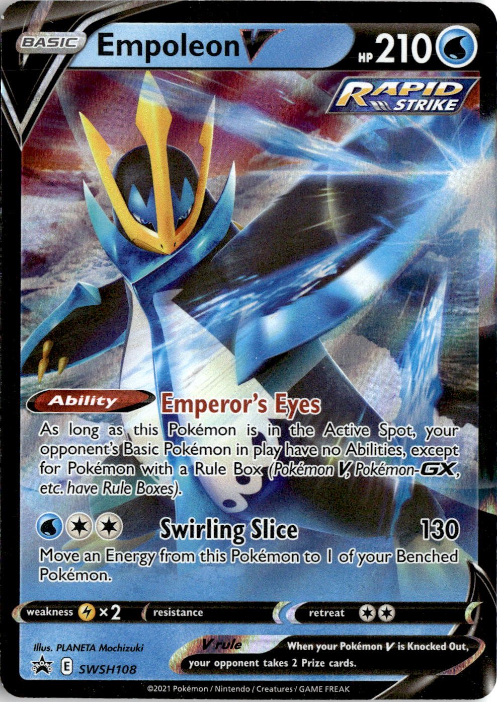2019 Pokemon Swsh Empoleon V graded slab