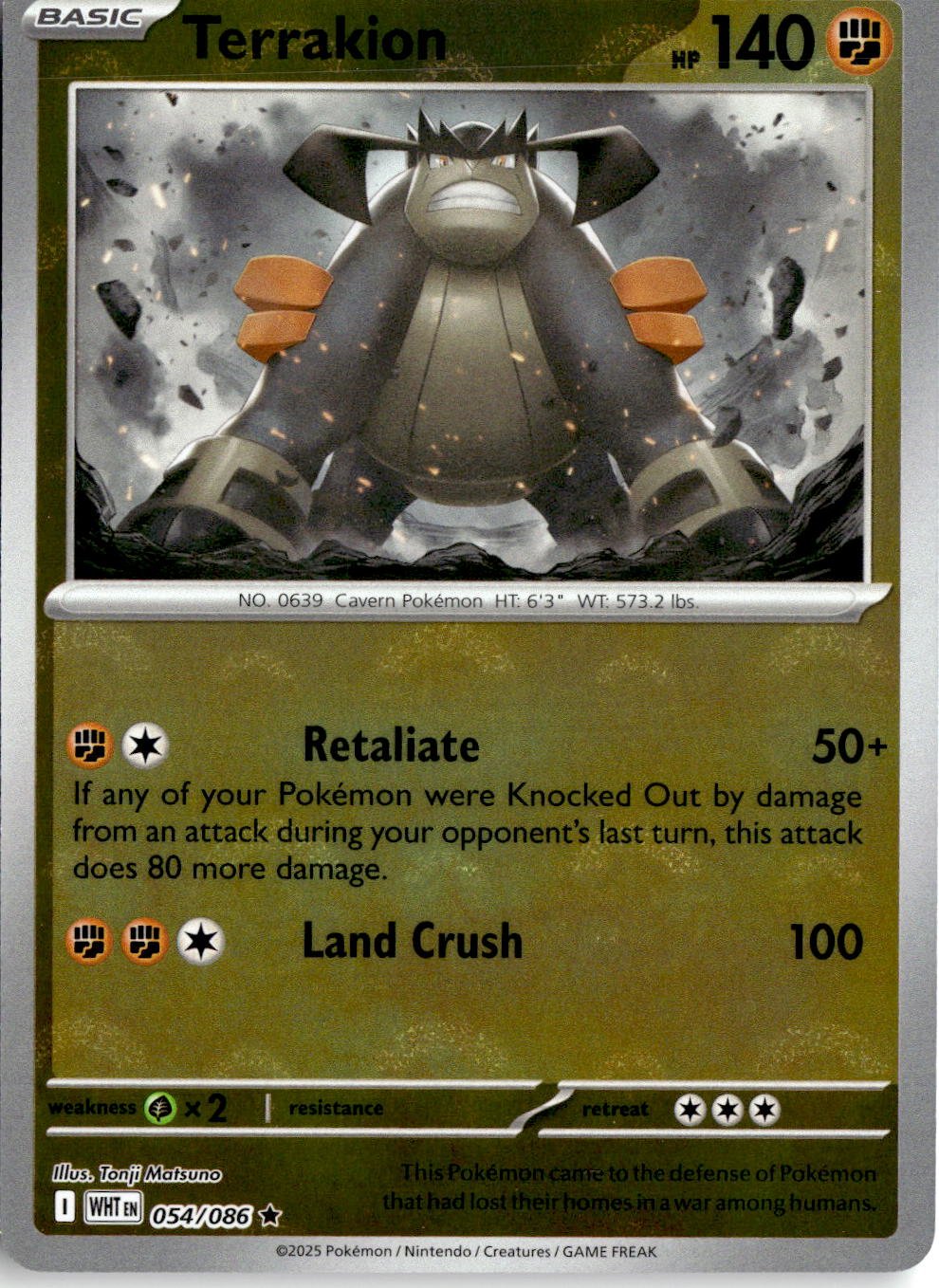 2025 Pokemon Sv Terrakion graded slab