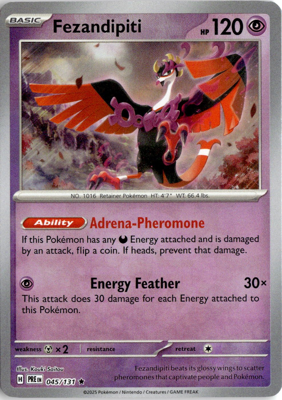 2024 Pokemon Sv Fezandipiti graded slab