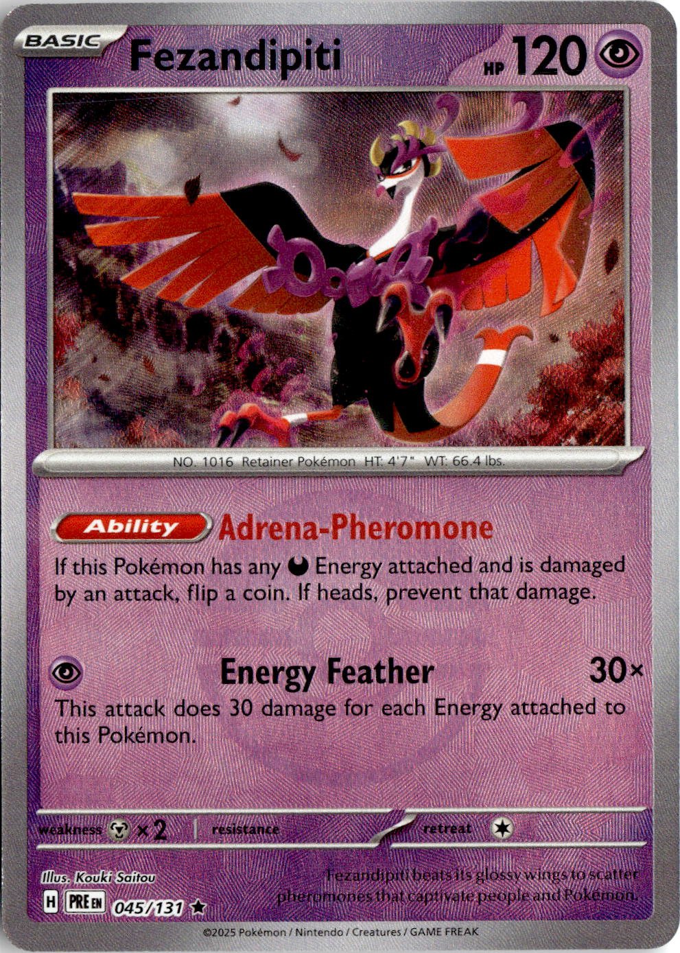2024 Pokemon Sv Fezandipiti graded slab