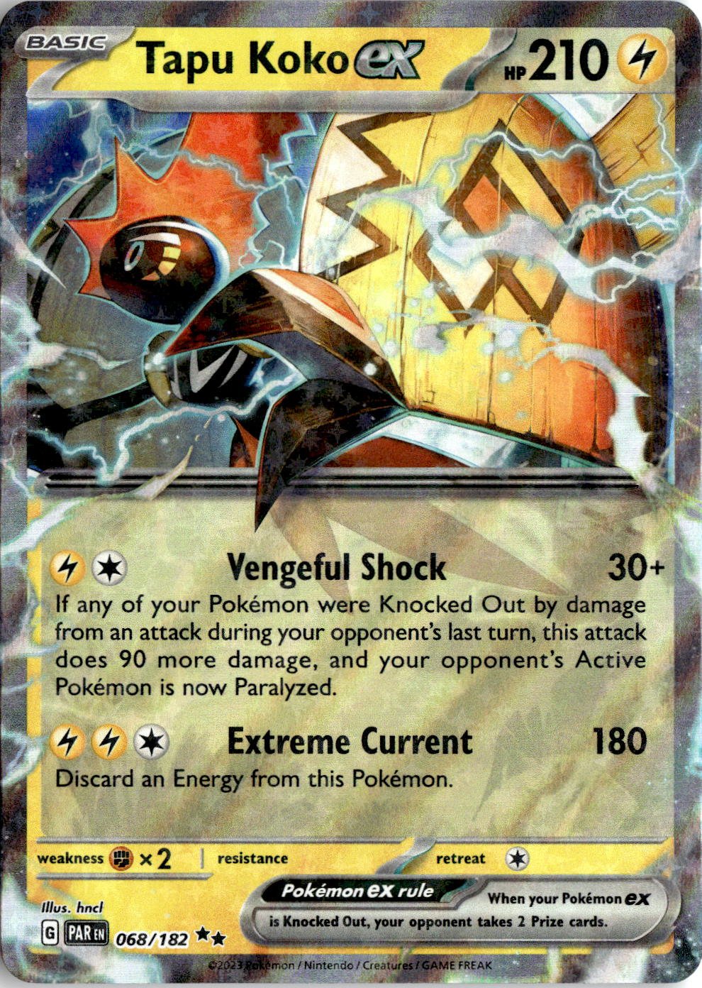 2023 Pokemon Sv Tapu KokoEX graded slab