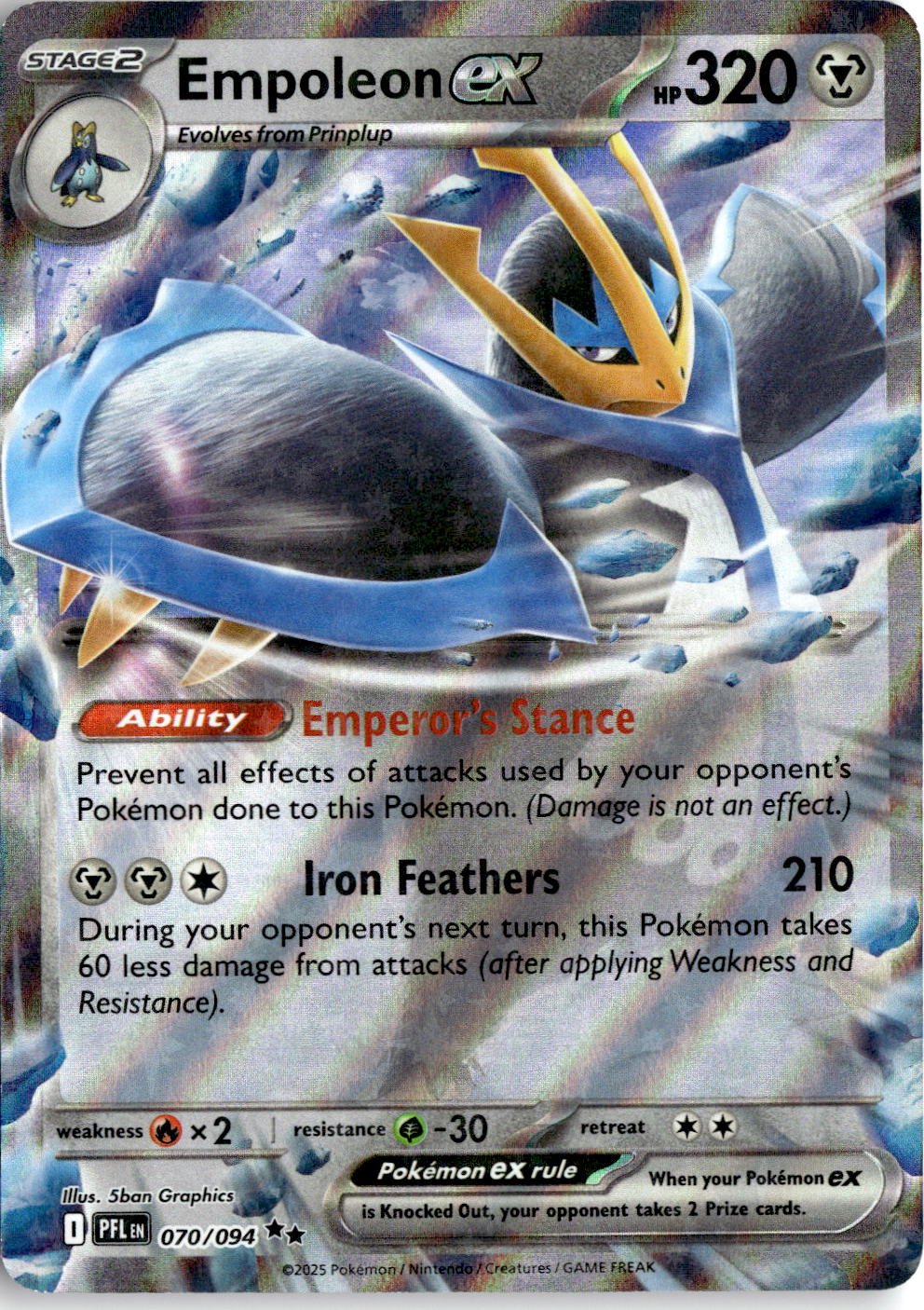 Empoleon EX graded slab