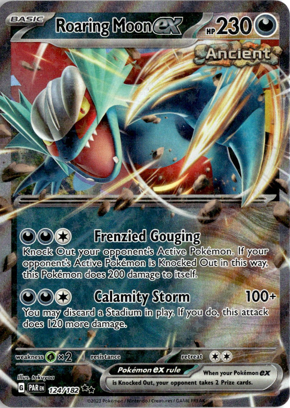 2023 Pokemon Sv Roaring Moon Ex graded slab