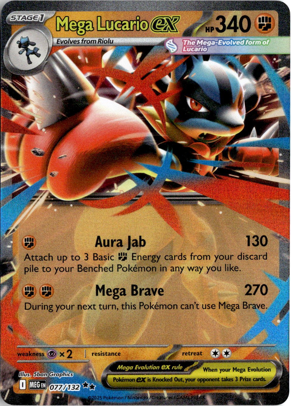 Mega Lucario EX graded slab