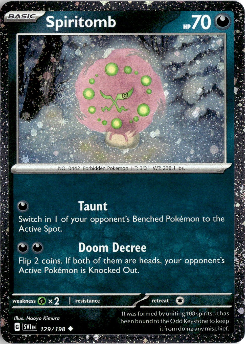 2023 Pokemon Sv Spiritomb graded slab