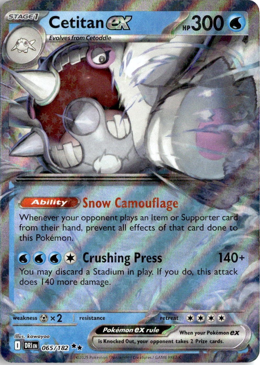 2025 Pokemon Sv Cetitan Ex graded slab