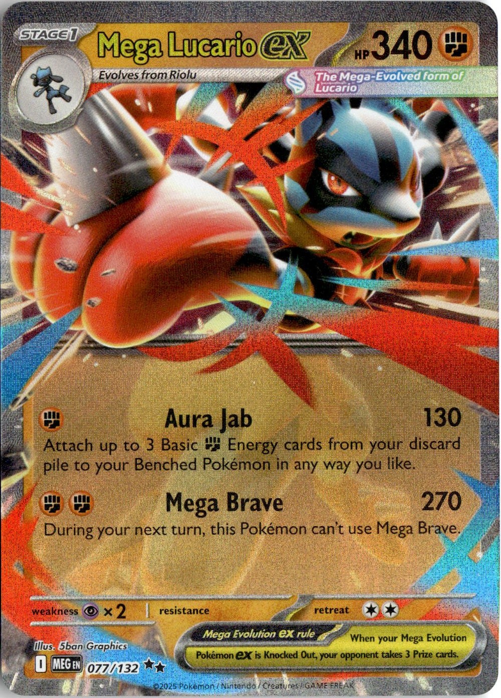 Mega Lucario EX graded slab