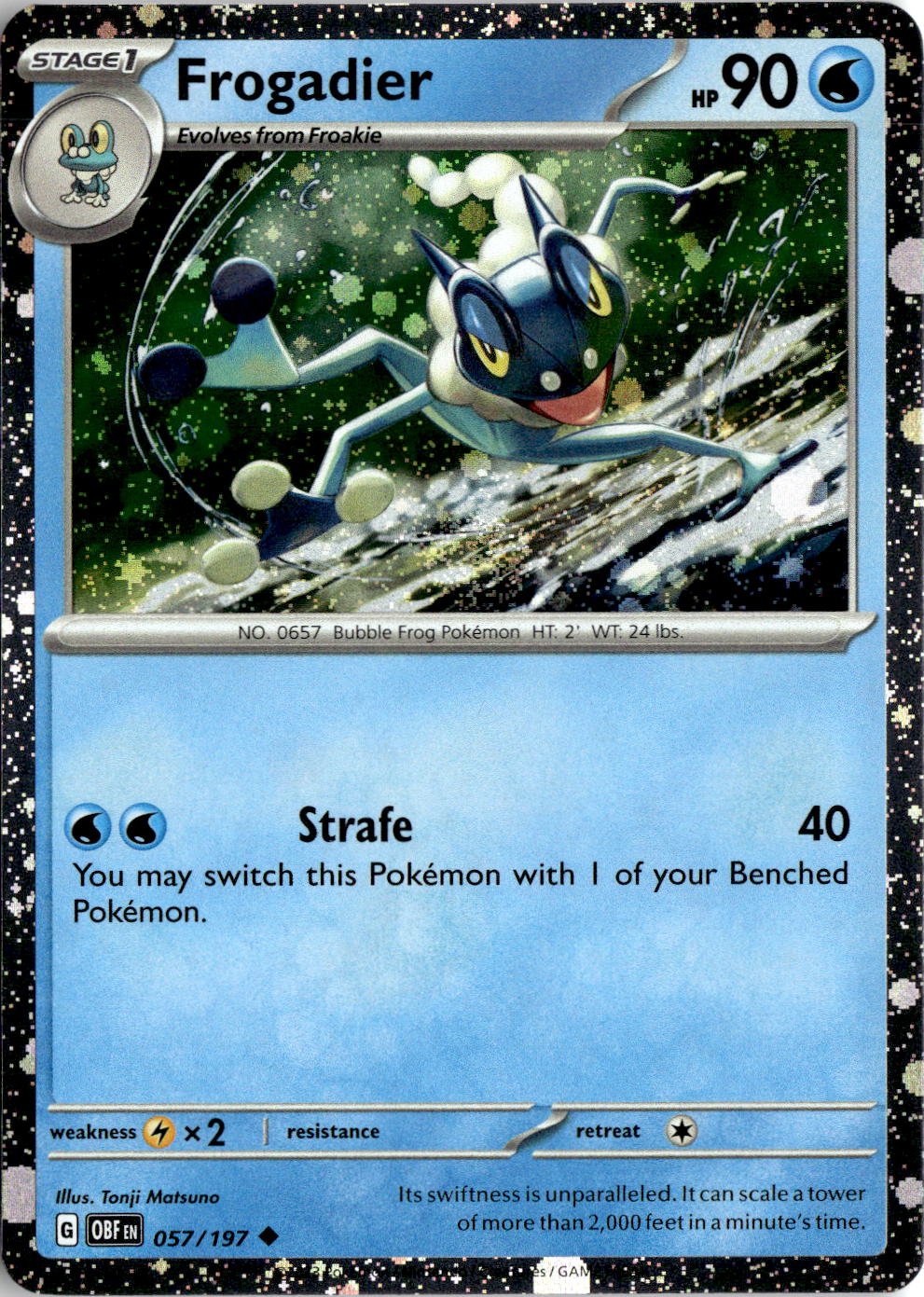 2023 Pokemon Sv Frogadier graded slab