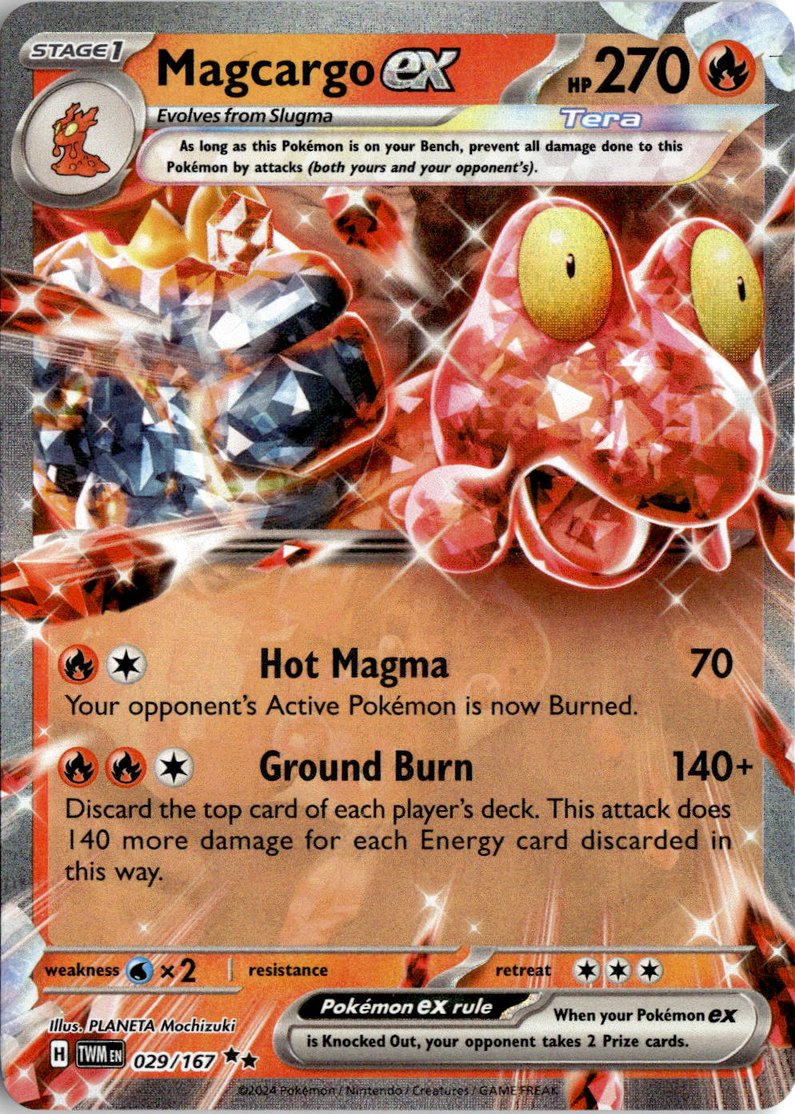 2024 Pokemon Scarlet And Violet Magcargo Ex graded slab