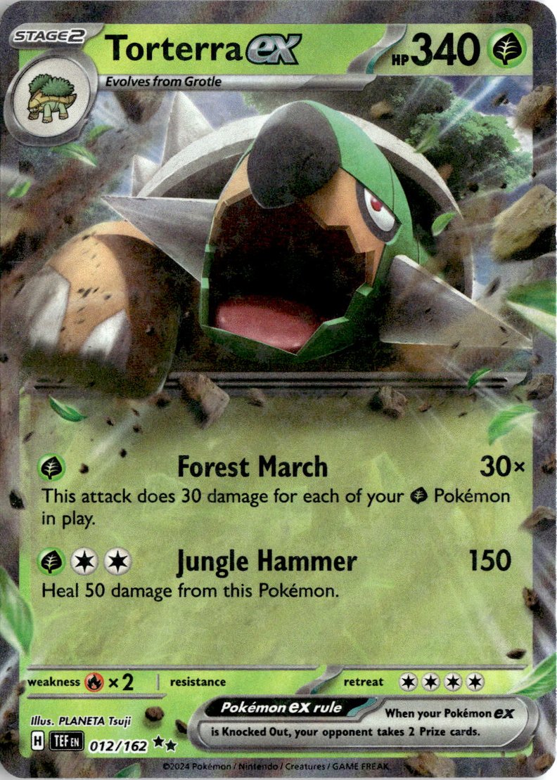 2024 Pokemon Scarlet And Violet Torterra Ex graded slab