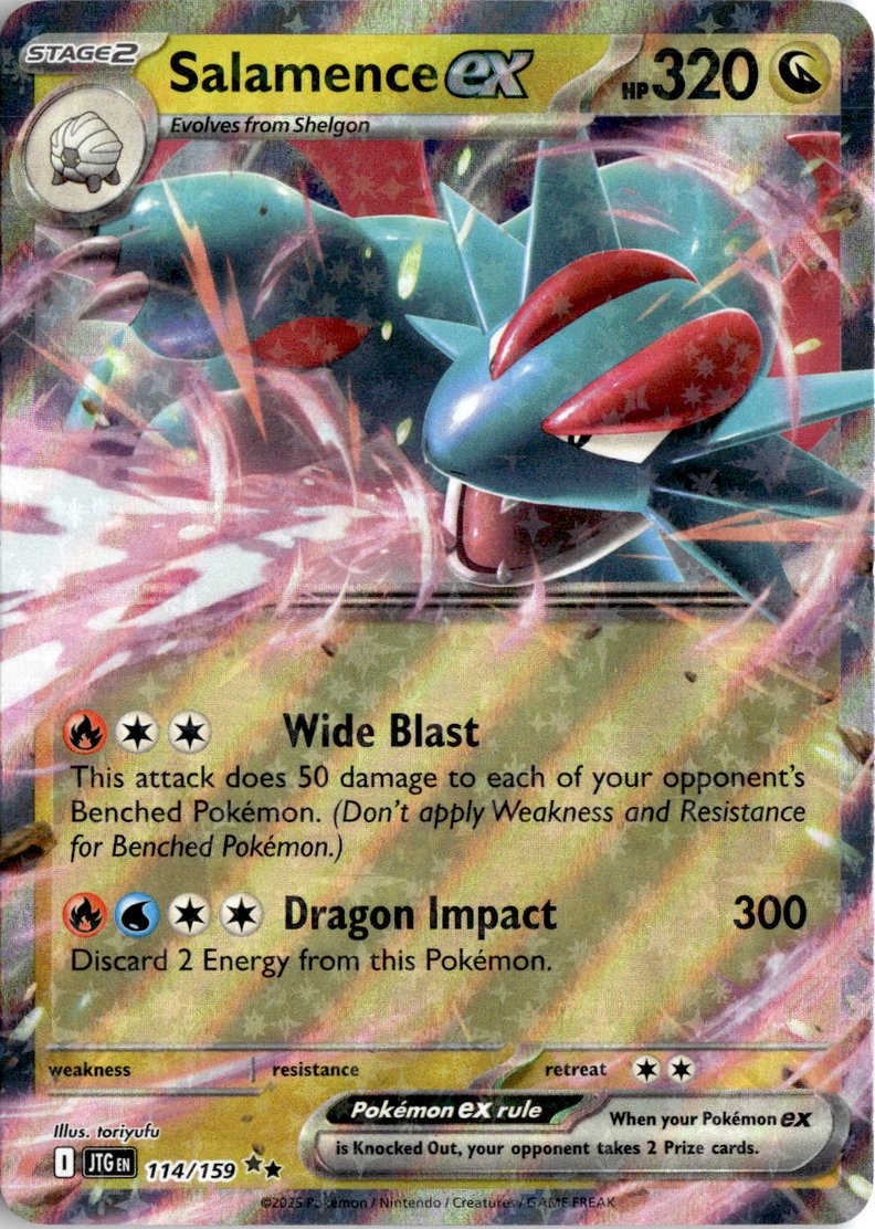 2025 Pokemon Scarlet And Violet Salamence EX graded slab