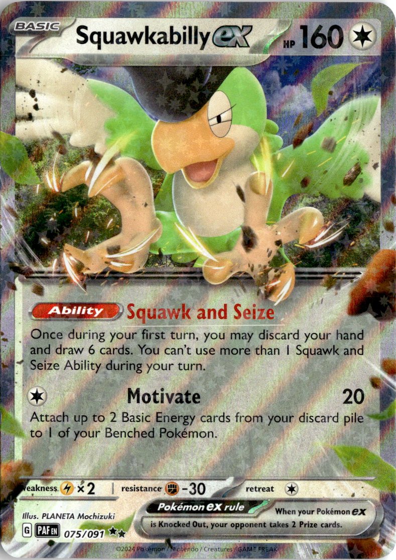 2023 Pokemon Scarlet And Violet Squawkabilly EX graded slab