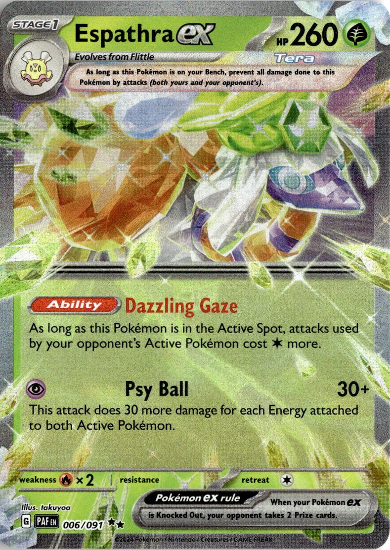 2024 Pokemon Scarlet And Violet EspathraEX graded slab