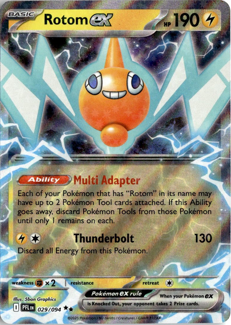 2025 Pokemon Mega Evolution Rotom EX graded slab