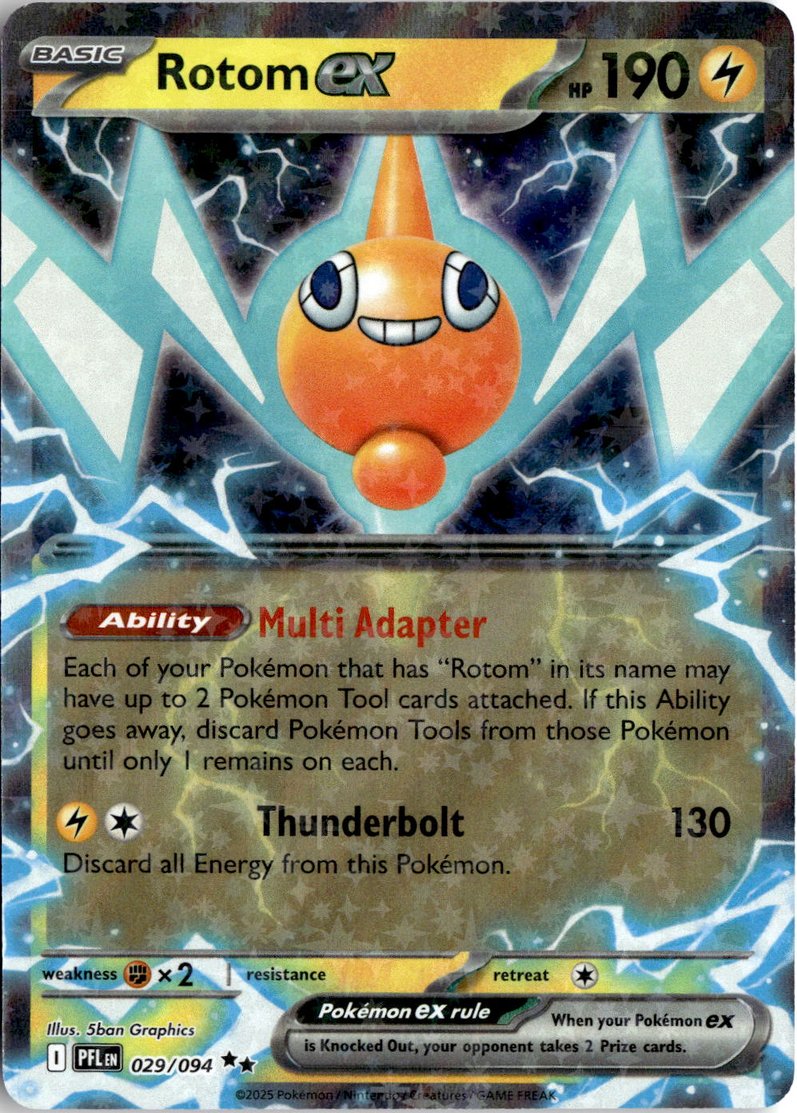 2025 Pokemon Mega Evolution Rotom Ex graded slab