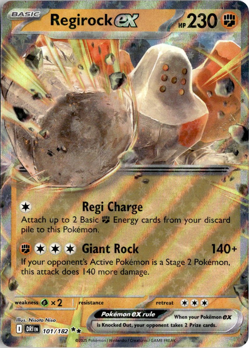 2026 Pokemon Mega Evolution Regirock Ex graded slab