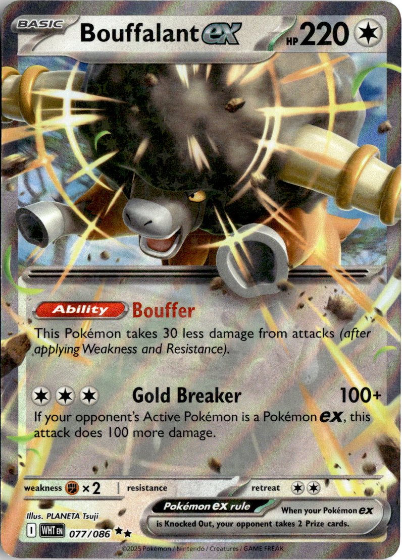 2025 Pokemon Scarlet And Violet Bouffalant Ex graded slab