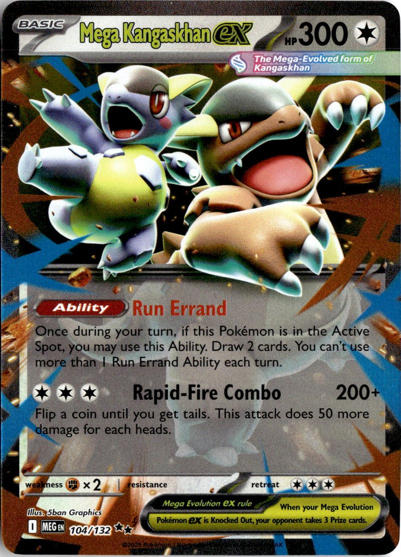 2025 Pokemon Mega Evolution Mega Kangaskhan EX graded slab