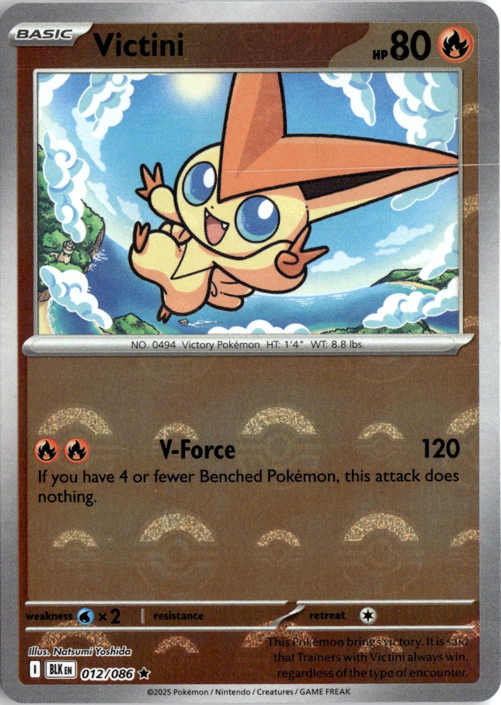 2025 Pokemon Scarlet And Violet Victini graded slab