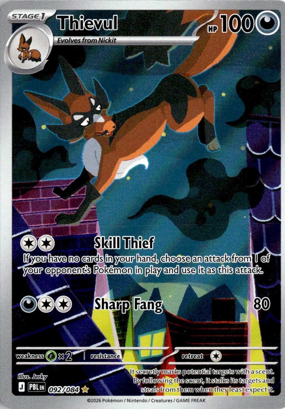 2026 Pokemon Thievul graded slab