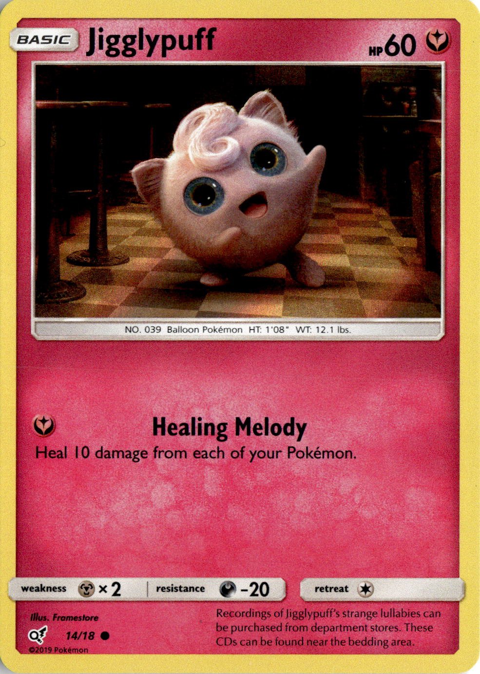 2019 Pokemon Sun And Moon Jigglypuff graded slab