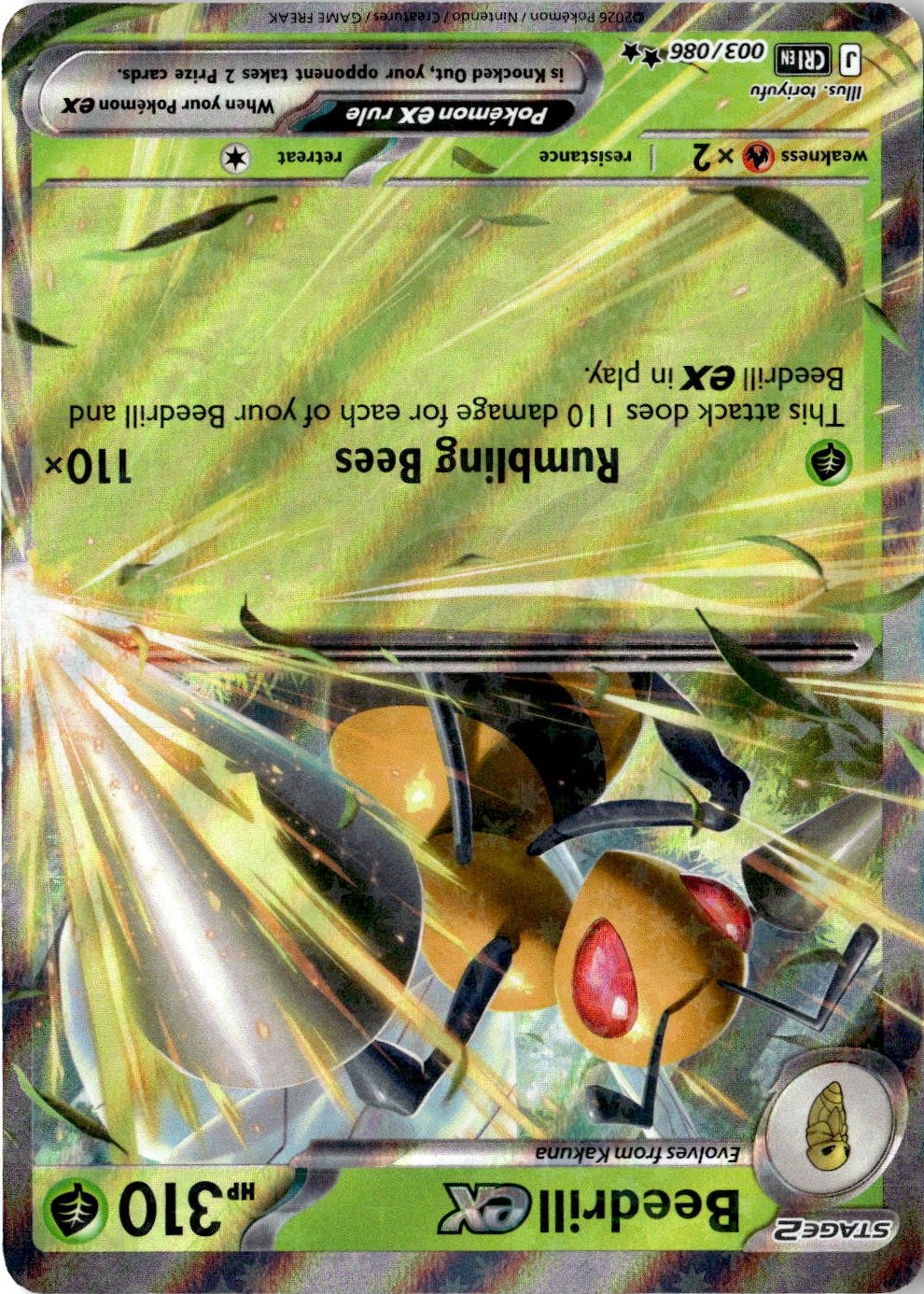 Beedrill EX graded slab