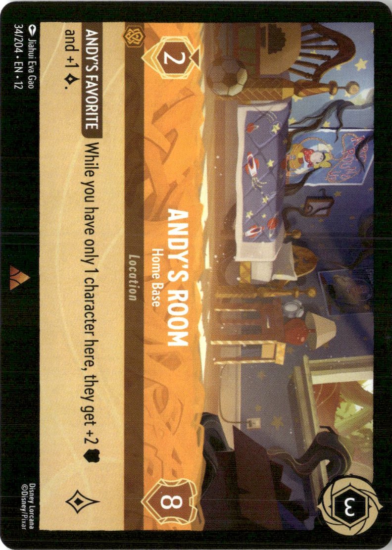 2026 Disney Lorcana En 12 Andy'S Room graded slab