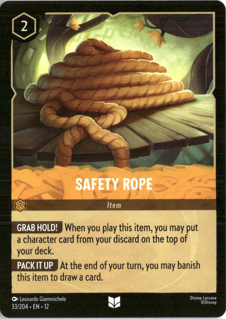 2026 Disney Lorcana En 12 Safety Rope graded slab