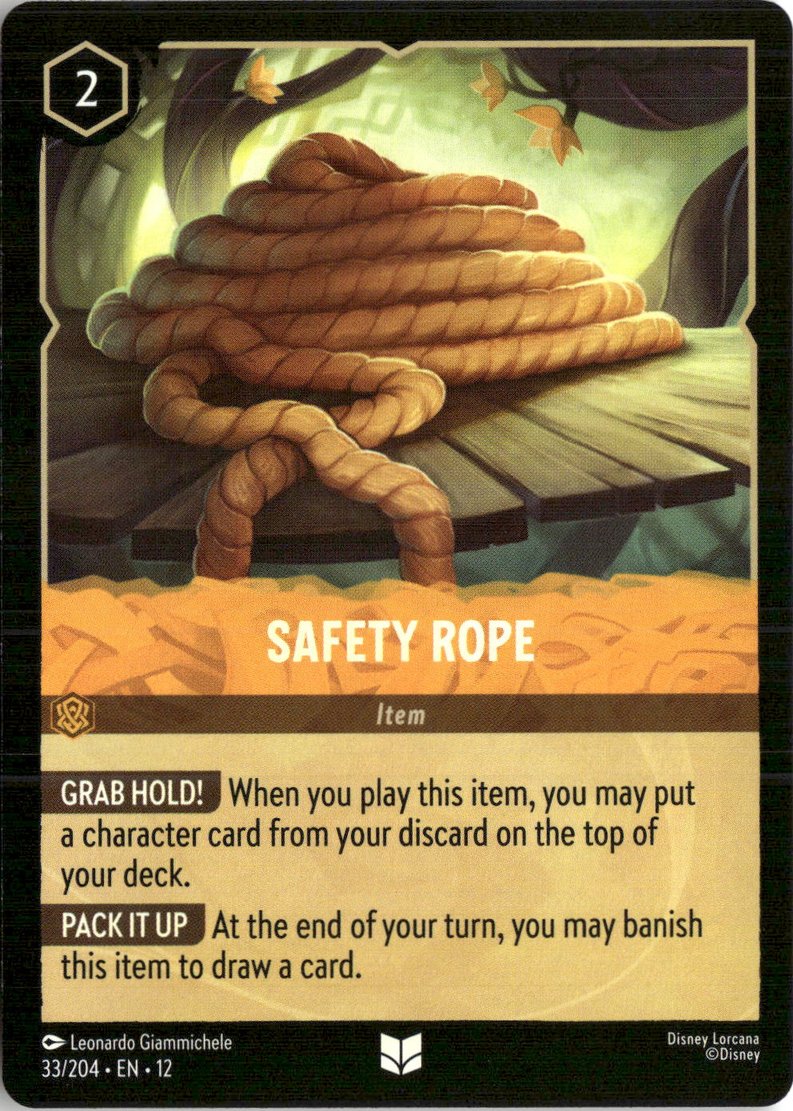 2026 Disney Lorcana En 12 Safety Rope graded slab