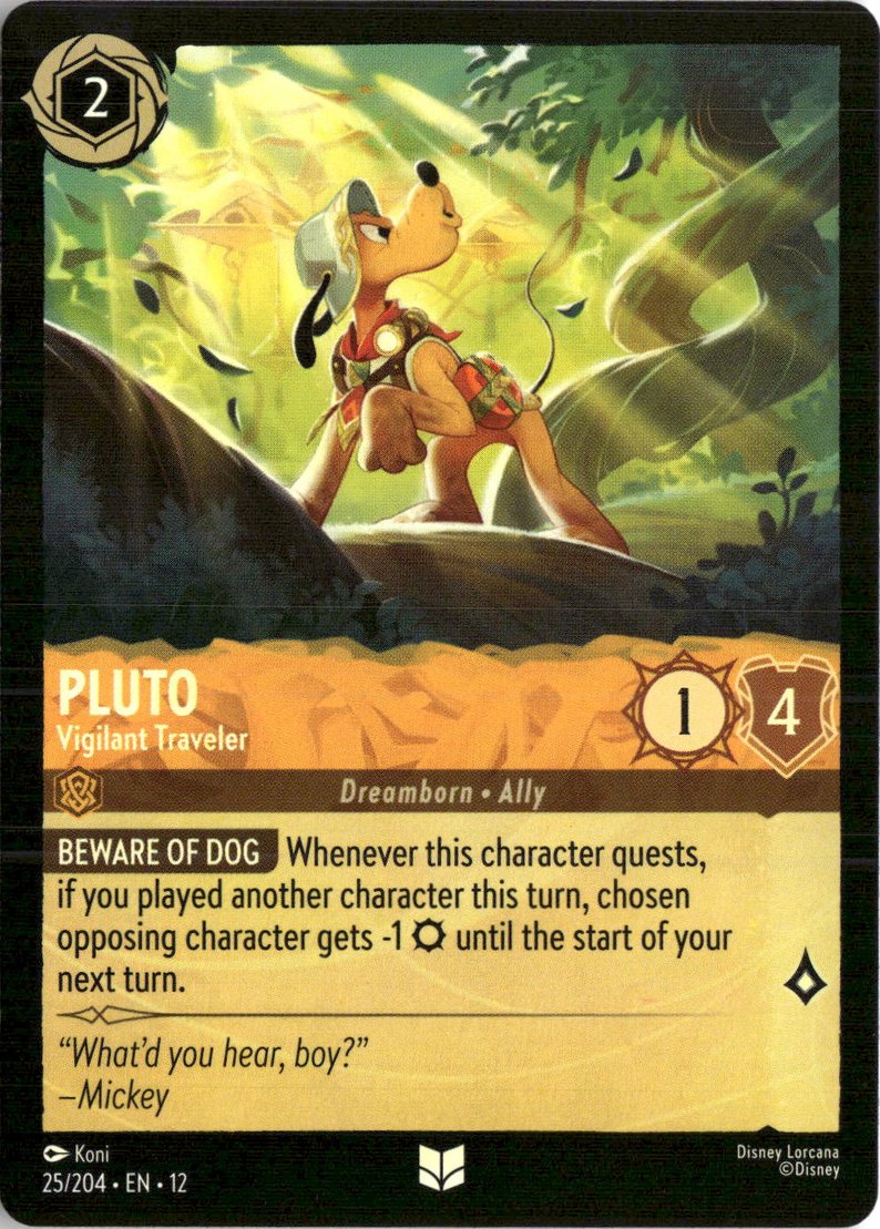 2026 Disney Lorcana En 12 Pluto graded slab