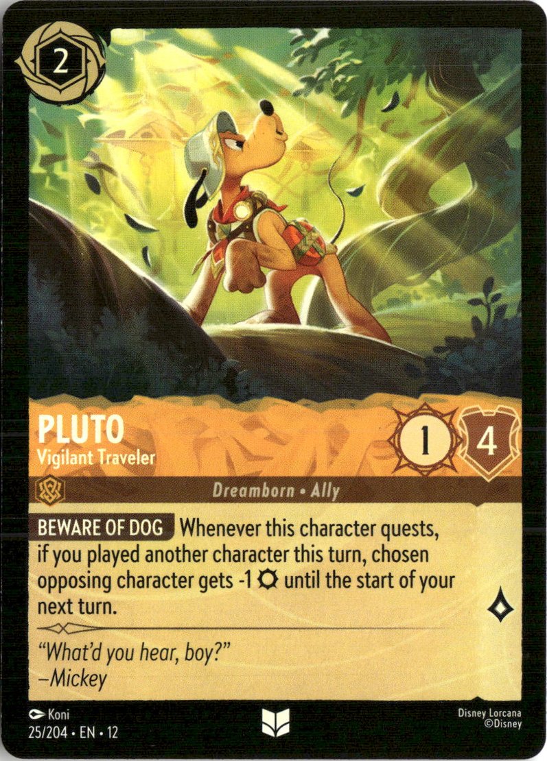 2026 Disney Lorcana En 12 Pluto graded slab