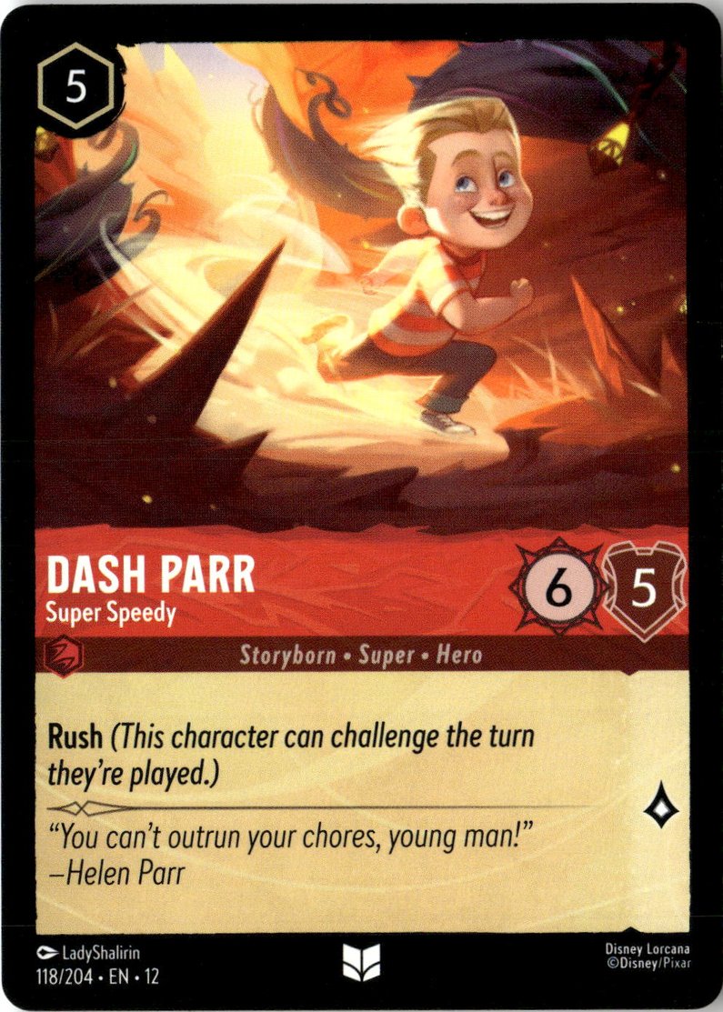 2026 Disney Lorcana En 12 Dash Parr graded slab