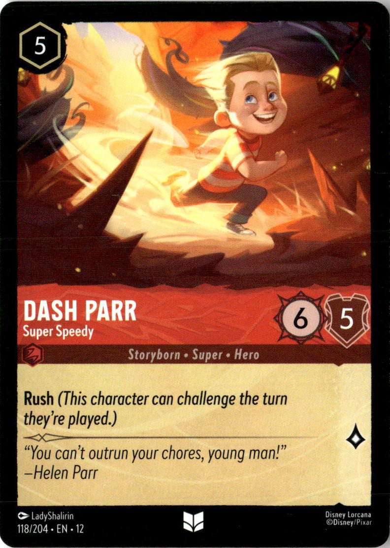 2026 Disney Lorcana En 12 Dash Parr graded slab