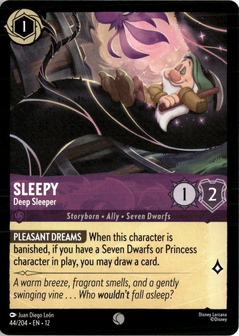 2026 Disney Lorcana En 12 Sleepy graded slab