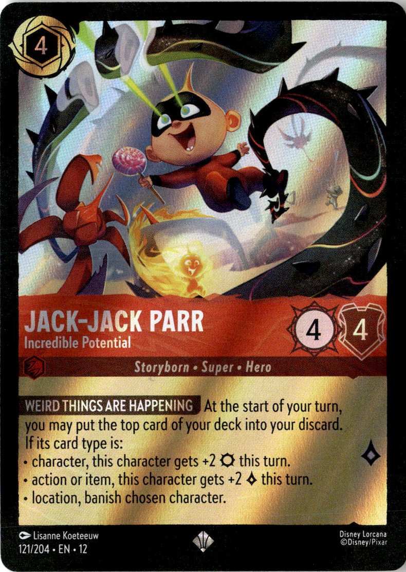 2026 Disney Lorcana En 12 Jack-Jack Parr graded slab