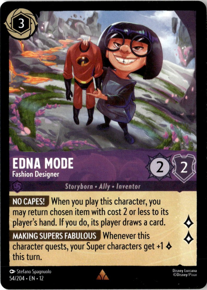 2026 Disney Lorcana En 12 Edna Mode graded slab