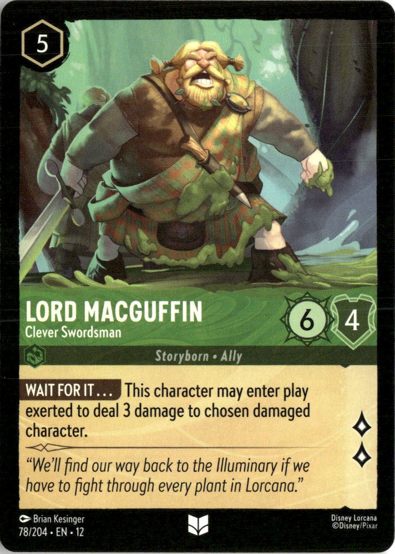 2026 Disney Lorcana En 12 Lord Macguffin graded slab